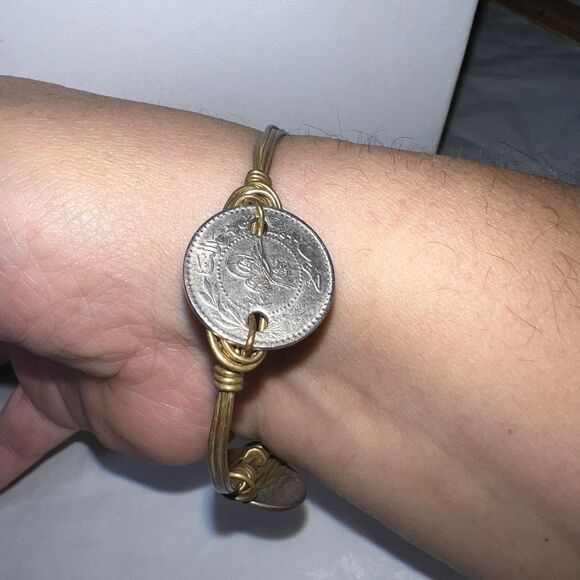 Vintage Wire and Foreign Coin Bracelet - Picture 3 of 7
